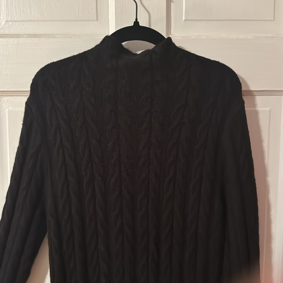 COPY - Kit + Sky Long Sleeve mock Turtleneck Mid Length Black Sweater Dress Siz… - Picture 8 of 8
